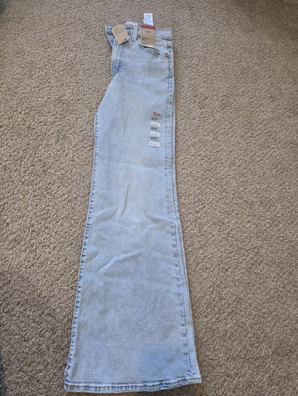 Levi's Light Blue High-Rise Wide Leg Jeans